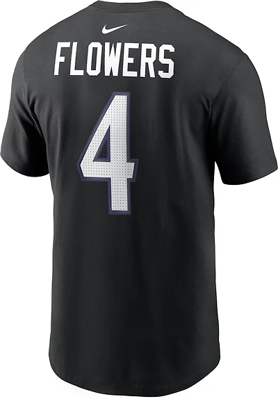 Nike Men's Baltimore Ravens Zay Flowers #4 Graphic T-shirt