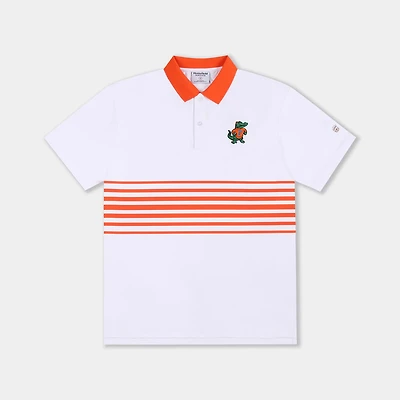 Homefield Men's University of Florida Vault Mascot Striped Chest Golf Polo Shirt