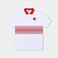 Homefield Men's Florida State University Vault Mascot Striped Chest Golf Polo Shirt