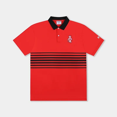 Homefield Men's University of Houston Sailor Mascot Striped Chest Golf Polo Shirt