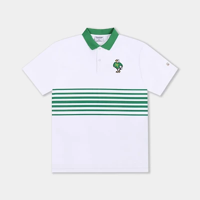 Homefield Men's University of North Texas Vault Mascot Striped Chest Golf Polo Shirt