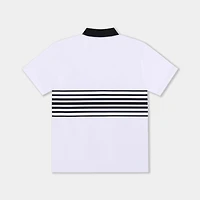 Homefield Men's Purdue University Vault Mascot Striped Chest Golf Polo Shirt