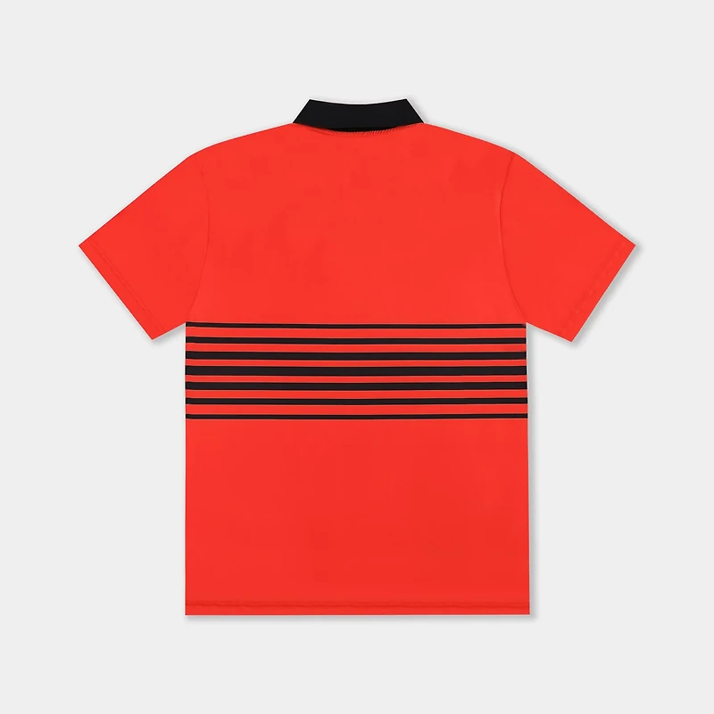Homefield Men's Texas Tech University Vault Mascot Striped Chest Golf Polo Shirt