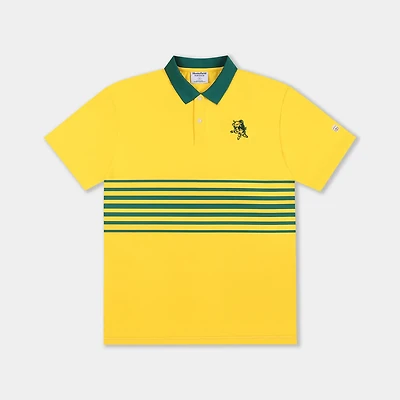 Homefield Men's University of South Florida Vault Mascot Striped Chest Golf Polo Shirt