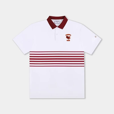 Homefield Men's Virginia Tech Vault Mascot Striped Chest Golf Polo Shirt