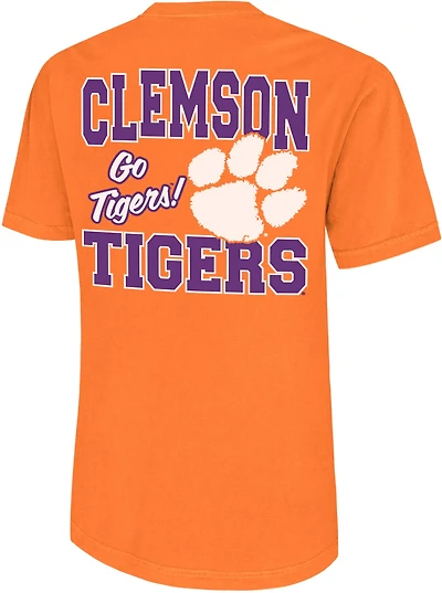 WILDCAT RETRO Men's Clemson University Mantra Paw Comfort Colors T-shirt