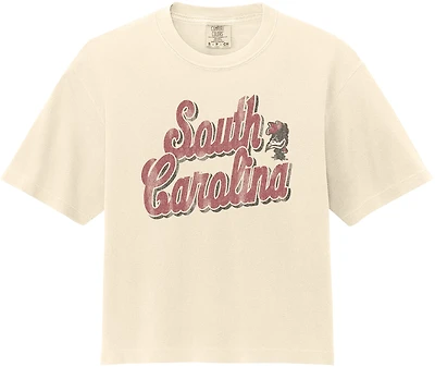 WILDCAT RETRO Women's University of South Carolina Script Comfort Colors T-shirt