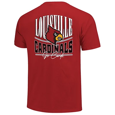 Image One Men's University of Louisville Stretch Type Mascot Graphic T-shirt