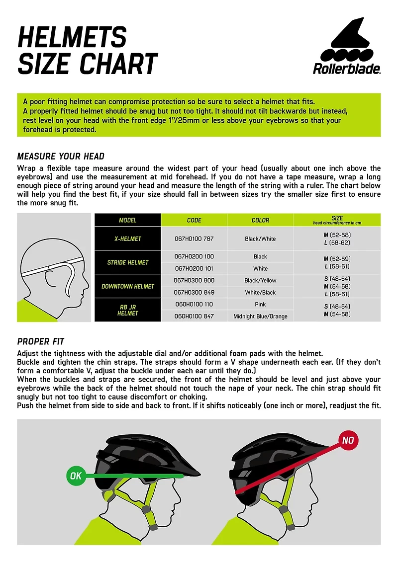 Rollerblade Stride Skate Helmet