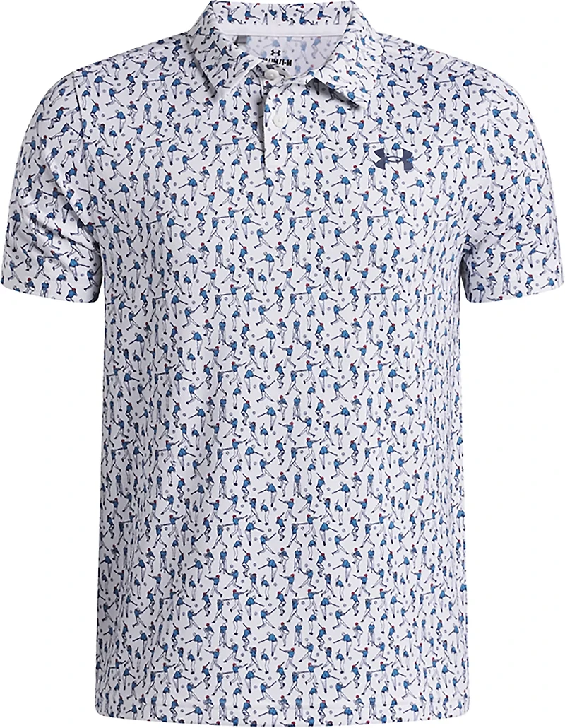 Under Armour Boys' Matchplay Printed Polo Shirt