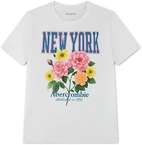 Abercrombie & Fitch Girls' New York Flower T-shirt