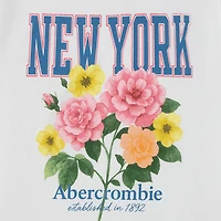 Abercrombie & Fitch Girls' New York Flower T-shirt