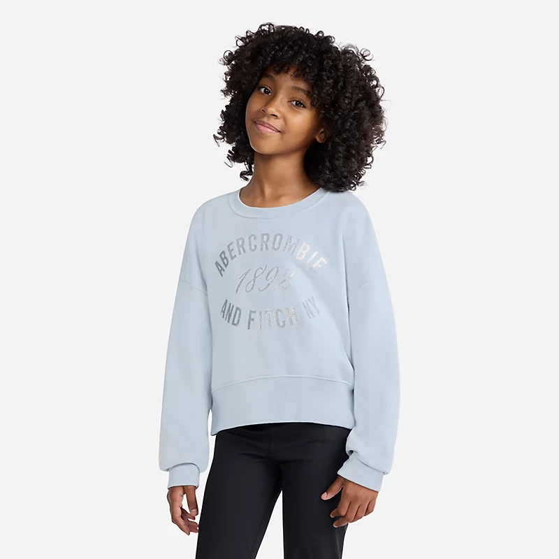 Abercrombie & Fitch Girls' Rose Bouquet Crewneck Sweatshirt