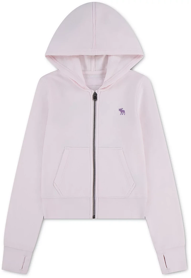 Abercrombie & Fitch Girls' Graphic Full Zip Printed Hoodie