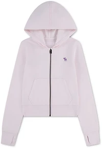 Abercrombie & Fitch Girls' Graphic Full Zip Printed Hoodie