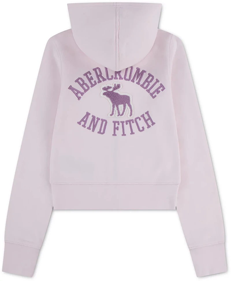 Abercrombie & Fitch Girls' Graphic Full Zip Printed Hoodie