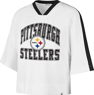 '47 Women's Steelers Big Overarch Drop Needle Raglan T-shirt