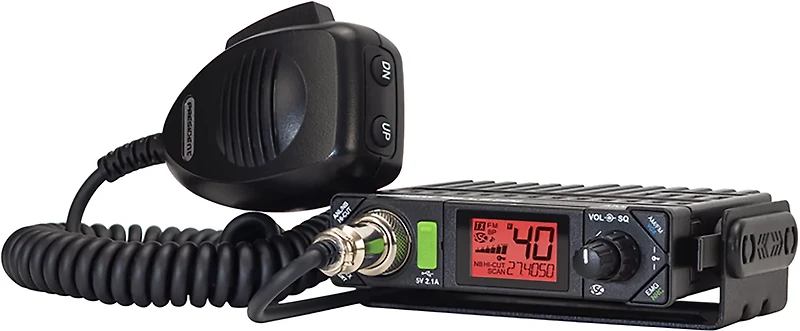 Petra President Bill III FCC 40-Channel 12V Am/FM Weatherband Ultracompact CB Radio with P-Channels and NRC