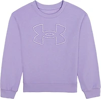 Under Armour Girls' 4-6X Rival Emboss Crewneck Sweatshirt