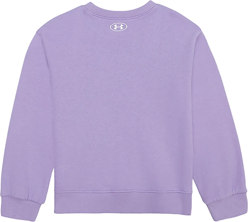 Under Armour Girls' 4-6X Rival Emboss Crewneck Sweatshirt