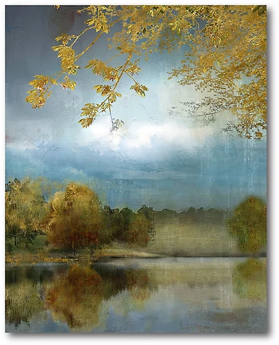 Courtside Market Autumn Gold at the Lake 20 x 24 in. Gallery-Wrapped Canvas