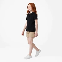 French Toast Girls' Polo Shirt with Picot Collar