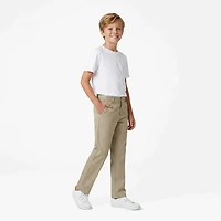 French Toast Boys' Slim Adjustable Waist Double Knee Pants