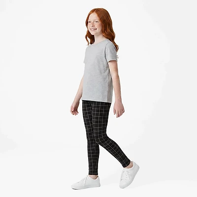 BCG Girls' Athletic Printed Cotton Leggings