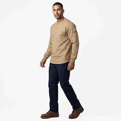 Bulwark Men's iQ Series Comfort Plus Knit Flame Resistant Henley