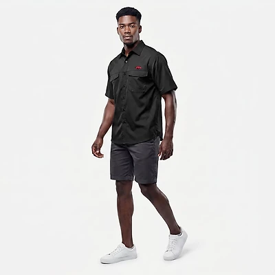 Antigua Men’s University of Arkansas Game Day Woven Fishing Shirt