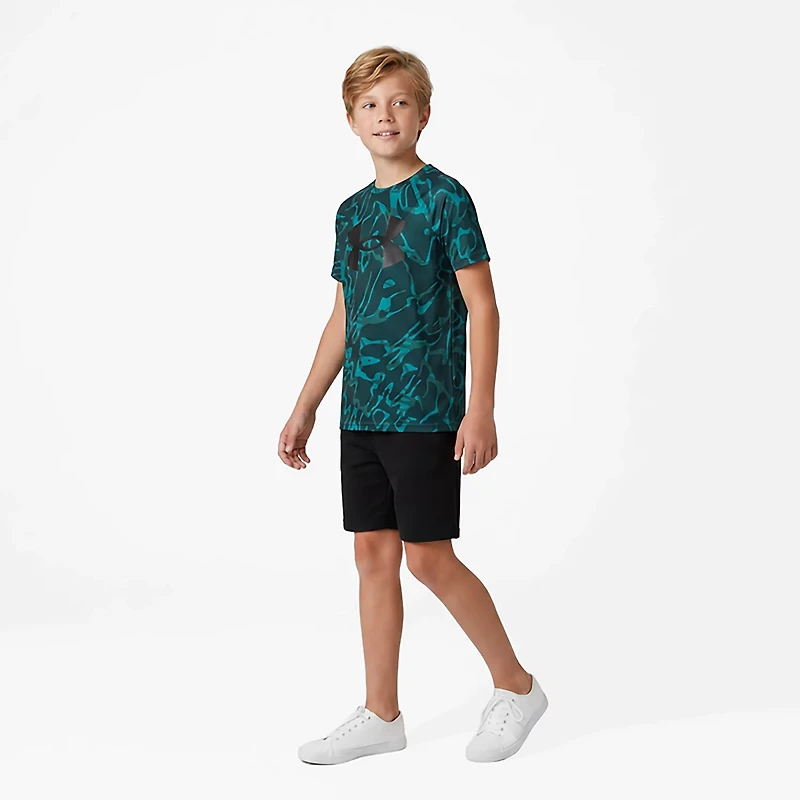 Under Armour Boys' UA Tech Printed Short Sleeve T-shirt