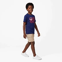 BCG Boys' Americana Baseball Flag Graphic Short Sleeve T-shirt