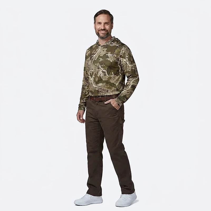 Magellan Outdoors Hunt Gear Men's Eagle Pass Tech Mesh Long Sleeve Hooded T-shirt