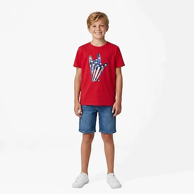 BCG Boys' ASL Americana Cotton T-shirt