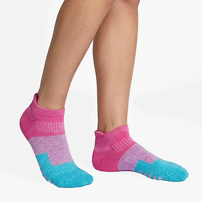 BCG Women's  Dotted Skyline Brights No Show Tab 6 Pack