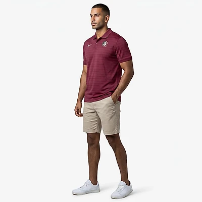 Nike Florida State Seminoles 2025 Early Season Coaches Sideline Victory Stripe Performance Polo
