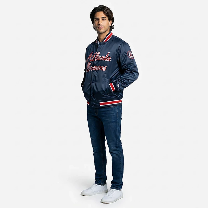 Starter Men's Atlanta Braves Closer Reversible Long Sleeve Jacket