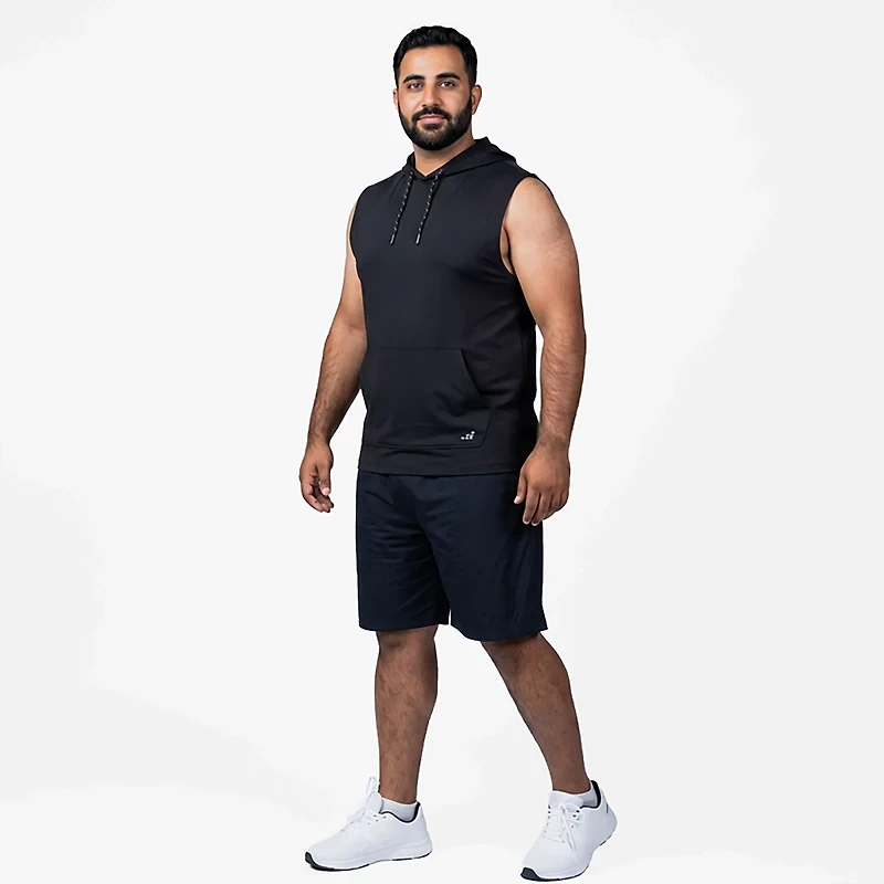 BCG Men's Tech Knit Sleeveless Hoodie