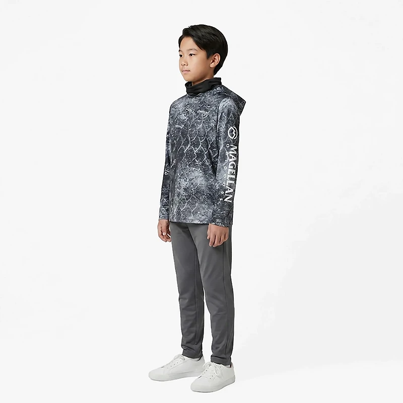 Magellan Outdoors Boys' Mossy Oak Coastal Gaiter Hoodie