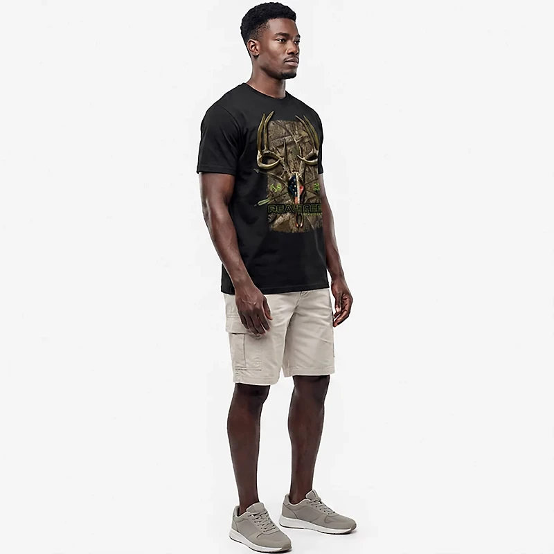 Realtree Men's Euro Flag Apx Short Sleeve T-shirt