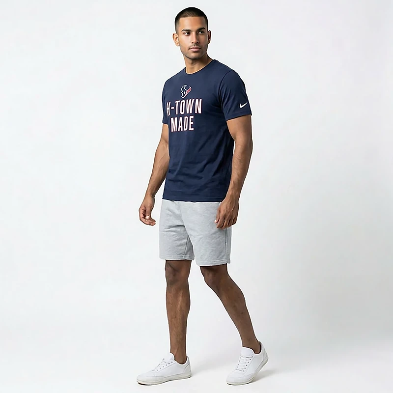 Nike Men's Houston Texans Rewind Slub Short Sleeve T-shirt