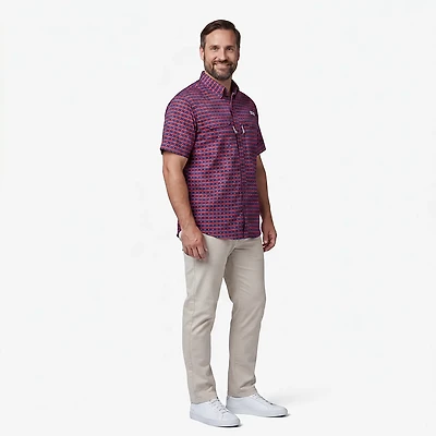 Magellan Outdoors Men's Local State Print Pattern Short Sleeve Shirt