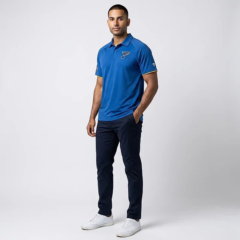 Fanatics Men's Blues Authentic Pro Rink Polo Shirt