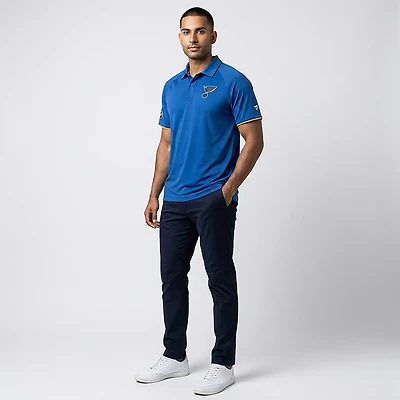 Fanatics Men's Blues Authentic Pro Rink Polo Shirt