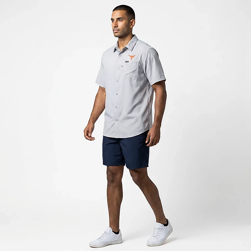 Columbia Sportswear Men's University of Texas CLG Slack Tide Camp Button-Up Shirt