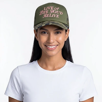 Jadelynn Brooke Women's Live a Life Trucker Cap