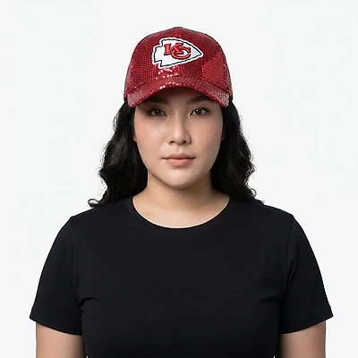 New Era Women's Kansas City Chiefs Sequin OTC 9FORTY Cap