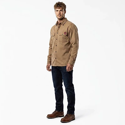 Wolverine Men's Steelhead Stretch Canvas Button Up Overshirt