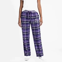 College Concepts Women's TCU Laney Plaid Pants
