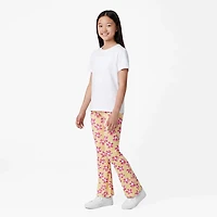 BCG Girls'  Cotton Flare Printed Legging